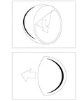 Diagram of Soft Dome Door Stop 2 Pack Cushioned Wall And Door Protector With No Fuss Peel And Stick Adhesive Durable Guard application