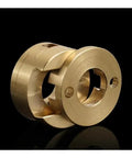 Upgrade Your 3D Printing Vibe With This Sweet Oldham Coupling For Ender3 And Voron Z Axles Smooth T8 Fit Reduces Vibration Locks Down Securely brass Oldham coupling for 3D printer Z axis