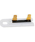 White component from 279769 Dryer Thermal Cut Off Kit with gold contacts, part of the 3387134 Thermostat and 3392519 Thermal Fuse set