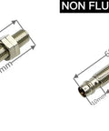 TRC08 1.5DN M8 Connector Small Motion Sensor Photoelectric Sensor With Compact Build Plug In No Fuss Setup Reliable Detection For Conveyors Robotics Automation And Industrial Machines, flush and non-flush M8 sensor views