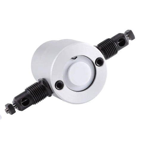 Heavy Duty Double Head Sheet Metal Cutter Electric Drill Nibbler Attachment With 360 Degree Adjustable Head close-up view.