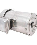 Heavy Duty 2Hp Three Phase Washdown Motor 3450 Rpm With C Face Flange Footed Base Tefc Housing 208V 230V 460V 56Hc Frame side view.