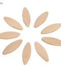 Beechwood Pro-Grade Joining Biscuits 100 Pcs Oval Wood Joiner Set arranged in circle for woodworking projects