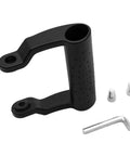 Auxiliary Front Grip Handle For Angle Grinder Polisher Fits 100 Different Grinders Non Slip ABS 110mm By 90mm With 8mm Thread And 67mm Mount Distance Includes 2 Screws, shown with screws and wrench