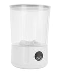 Slick Cordless Mini Washing Machine A Perfect Campus Essential For Dorm Life And Travel Compact Abs Plastic Rechargeable Clothes Washer With Quick Spin Cycle For Underwear Sock Care, white ABS cylindrical design.