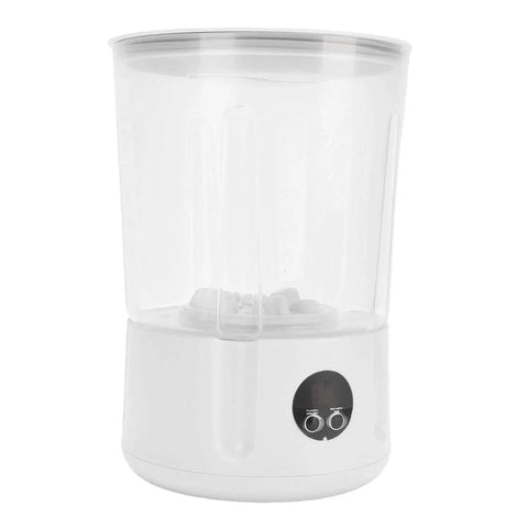 Slick Cordless Mini Washing Machine A Perfect Campus Essential For Dorm Life And Travel Compact Abs Plastic Rechargeable Clothes Washer With Quick Spin Cycle For Underwear Sock Care, white ABS cylindrical design.