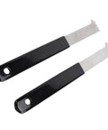 2 Pack Paver Puller Tool With Micro Teeth Joint Scraper And Gripper Slots For Lifting And Removing Pavers, steel handle