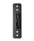 Heavy Duty Battle Rope Wall And Ceiling Mount Anchor Bracket For Suspension Straps built of steel, showing mount with handle and holes for installation.