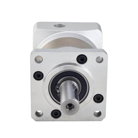 Planetary Gearbox For NEMA 23 Stepper Motor With 5:1 Gear Ratio, 15 Arc-Min Backlash, 10mm Shaft, 57mm Flange, front view