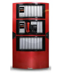 Hella Tough LCD Display Module Replacement Screen For Fire Alarm Control Panel Systems With Crisp Graphics And Solid Build For Quick Swap And Reliable Performance Across North America Markets, red cabinet with display.