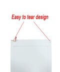 Rigid Mailers 30 Pack 9.5 x 12.5 Inches White Self Seal Stay Flat Bulk Cardboard No Bend Mailers showing easy tear design