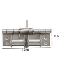 Two Pack Hidden Door Hinges With Spring Self Closing and Silent Hydraulic Buffer for Cabinets and Windows, steel, 10x2.5cm