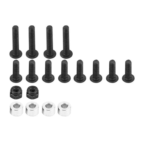 1/10 RC Crawler Long Travel Shocks Kit With Mounts And Extension Keys, Adjustable Axial Car Model Accessories screws and nuts