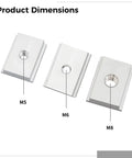 30 Piece T Slot Nut Kit Aluminum Drop In Nuts For M5 M6 M8 T Track Mounting dimensions shown