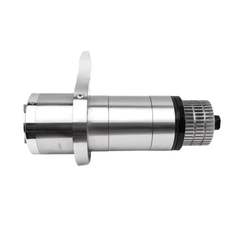 Heavy Duty Cnc Milling Spindle With Bt40 Taper And Belt Drive Featuring Knockout Power At 6000 Rpm With Automatic Tool Change and Precision Ball Structure For Slick Operation And Rock Solid Reliability Daily, shown from side view.