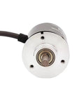 Front view of E6B2-CWZ6C ABZ Incremental Rotary Encoder 1024 P R Pulses Per Revolution DC5-24V NPN Output, metal body.