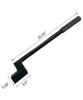 Heavy Duty Container Door Leverage Bar With Non Slip Handle For Shipping Doors Quick Start Lever System Ergonomic Design For Easy Operation Ideal For Loaders Warehouse And Port Workers Durable Black 1 Pack, 15.75in
