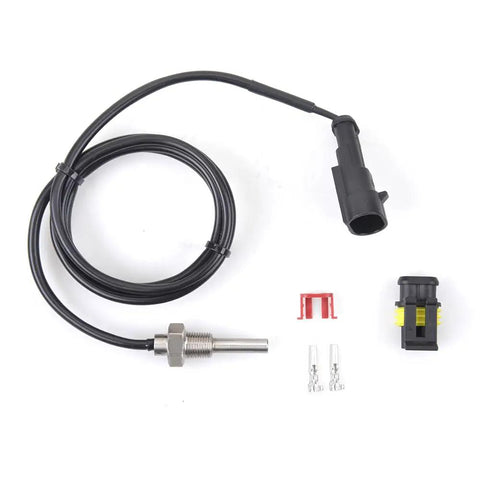One Eighth Inch NPT Universal Oil Water Coolant Temperature Electrical Sender Transmitter Sending Unit Dual Wire Temp Sensor For Cars And Trucks Direct Replacement For Faulty Oil Or Water Temperature Gauges DIY Plug And Play Install