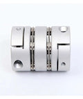 Heavy Duty Flexible Double Diaphragm Shaft Coupler D26L35 Perfect For Stepper Motor Encoder And Ballscrew 9X12 Size Super Reliable And Lightweight Fit, silver metal