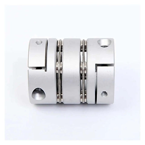 Heavy Duty Flexible Double Diaphragm Shaft Coupler D26L35 Perfect For Stepper Motor Encoder And Ballscrew 9X12 Size Super Reliable And Lightweight Fit, silver metal