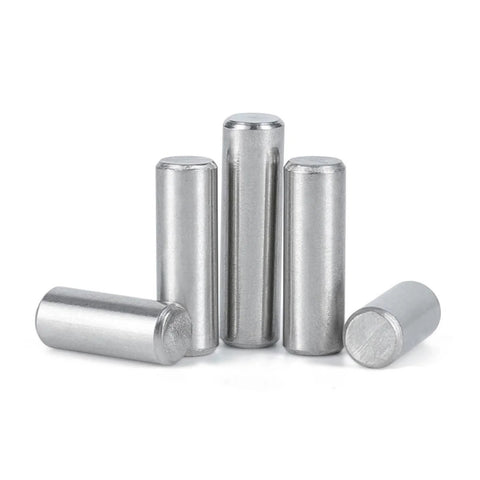 304 Stainless Steel Cylindrical Pin Locating Dowel Set, 12 mm Diameter, Solid Shaft Rod, Ideal For Industrial Fixtures