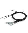 Beefed Up Front And Rear Drum Brake Cable For Bicycle Scooter Moped Bike Motorcycle 1800mm Heavy Duty Build With Easy Install And Rock Solid Braking For Quick Stop In Any Ride Everyday Use, black metal cable