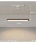 Kick Up Your Style With This Sleek Round Led Chandelier Ceiling Light Fixture Featuring Adjustable Color Settings And Modern Glow Ideal For Living Room Dining Bedroom Decor A True Game Changer, 100CM length pendant light made of wood and acrylic.