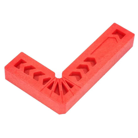 90 Degree Positioning Squares L Shaped ABS Right Angle Clamps 3.15 Inch Precision Locator For Woodworking Projects Like Picture Frames Cabinets And Box Gluing Pro Grade Handy Tool red ABS L-shaped clamp