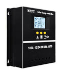 100A MPPT Solar Charge Controller With LCD Display Auto Detect 12V 24V 36V 48V Dual USB Ports Pro Grade Battery Regulator