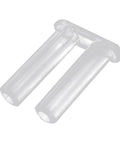 Clear plastic plug from Eyeglasses Plug Kit For Rimless Frames Plastic Buckle Repair Accessories Grab And Go 200 Pieces Easy Push In Install Quick Fix