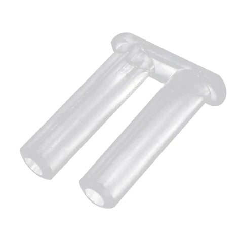 Clear plastic plug from Eyeglasses Plug Kit For Rimless Frames Plastic Buckle Repair Accessories Grab And Go 200 Pieces Easy Push In Install Quick Fix