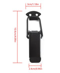 Heavy Duty Car Bumper Release Hook Clips Kit For Trunk Universal Fasteners Durable Hasp Clip Set For Front And Rear Bumpers Easy Install No Fuss Trunk Release Keeps Bumpers In Place, 10.4cm black clip