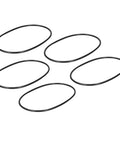Round Rubber Motor Belt 5mm Diameter And 653mm Circumference 5 Pack For Industrial Machinery Transmission And Drive Systems Replacement Parts Ideal For Precise Mechanical Equipment And Heavy Duty Applications, five belts