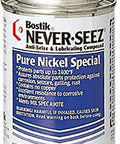 Never-Seez anti-seize compound can, Bostik, pure nickel special, 8 oz brush-top