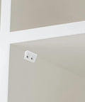 Beefy Plastic Right Angle Brackets 4 Hole Corner Supports for drawers, cabinets, and shelves, white heavy duty corner braces.