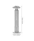 Heavy Duty M6 Wood Panel Connector Bolts 100 Piece Cabinet And Desk Fastener Kit With Nuts Included For Right Angle Assembly