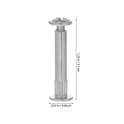 Heavy Duty M6 Wood Panel Connector Bolts 100 Piece Cabinet And Desk Fastener Kit With Nuts Included For Right Angle Assembly