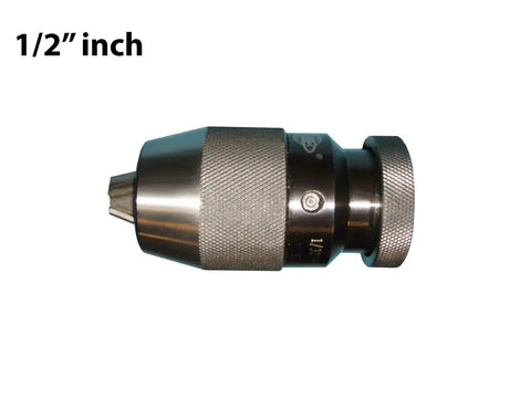 Heavy Duty Keyless Drill Press Chuck Compatible With Delta Dp350 Workshop Machinery, 1/2 inch steel chuck for precise gripping.
