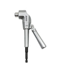 Right Angle Drill Attachment With Adjustable Adapter, Impact Fit, All Metal Body, Steel Gear, Delivers 500 Inlbs Torque
