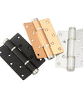 2-pack invisible self-closing hydraulic cabinet hinges, gold finish, for cabinets and furniture, Amazon brand