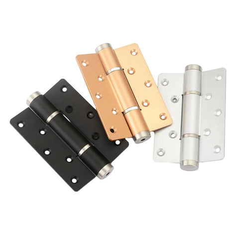 2-pack invisible self-closing hydraulic cabinet hinges, gold finish, for cabinets and furniture, Amazon brand