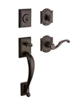 Pistoria Front Entry Handleset With Interior Lever And SmartKey Deadbolt Re Key Technology In Venetian Bronze, DIY Install