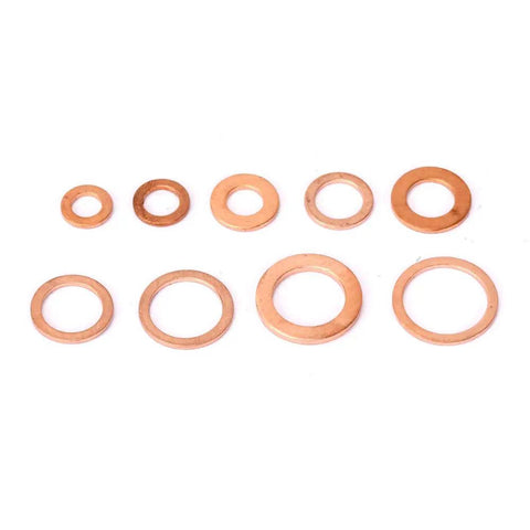 Solid Copper Flat Washers Assorted Set M5 To M14 Including 200 Pcs For Electrical Insulation Stopping Galvanic Corrosion On Aluminum Steel Or Auto Wiring Solar Panels Load Distribution Kit Good For Home Or Garage Use Solid Copper Gear You Gotta Grab, assorted copper washer sizes