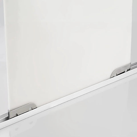 Beefed-Up Three Track Sliding Door Rail System With Six Pulleys for Wardrobe Closet and Display Cabinet in use