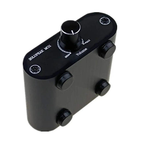 Inline Three Point Five Millimeter Audio Volume Controller Box With One Eighth Inch Aux In Output Aluminum CNC Chassis MC11