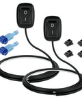 Water Drop Paste Type Button Switch SPST 12V-230V 10A Off On Control for Fog Driving Lights and LED Light Bar 1m wire