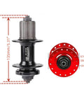 32H Beefy Aluminum Alloy Rear Hub With Quick Release For 135mm Frames 6 Bolt Disc Brake Compatible 32 Holes Fits 7 11 Speed Cassette Blue