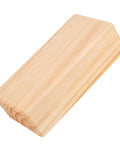 Premium Natural Solid Wood Yoga Block With Rounded Corners And Slick Grip For Legit Balance Training And Killer Flex Stretches And Top Shelf Core Conditioning Sessions, side view.