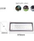 Screaming Bright Led Flood Light Multi Wattage Choices Rock Solid For Yard Security And Commercial Lots Built Like A Tank With Die Cast Aluminum and Rain Proof Seals, 1000W size, outdoor use.