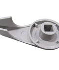 Top view of Reinforced Diverter Handle Knob For Spa Hot Tub 4 Inch Long 2 Inch Wide Gray Easy Swap Replacement Part